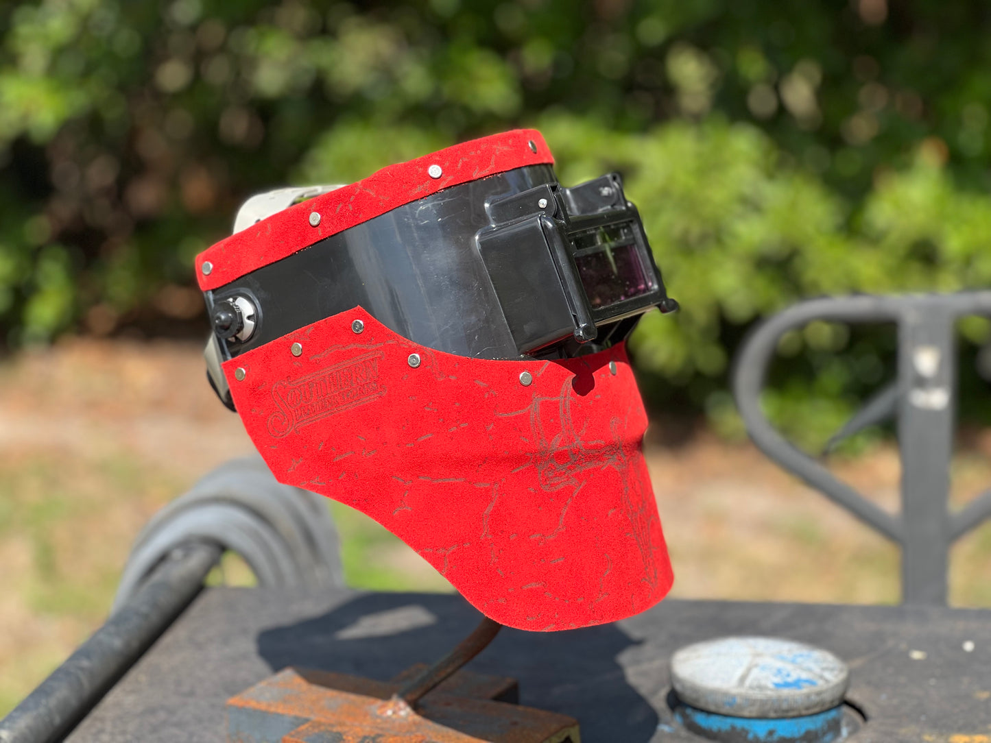 Red deer chopped tiger hood