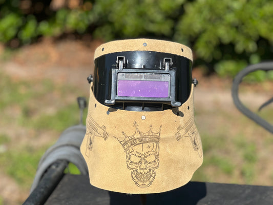 Crown skull chopped tiger hood