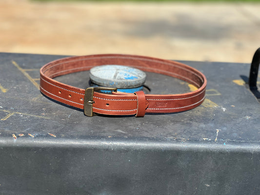 Dark Brown sewed edge belt
