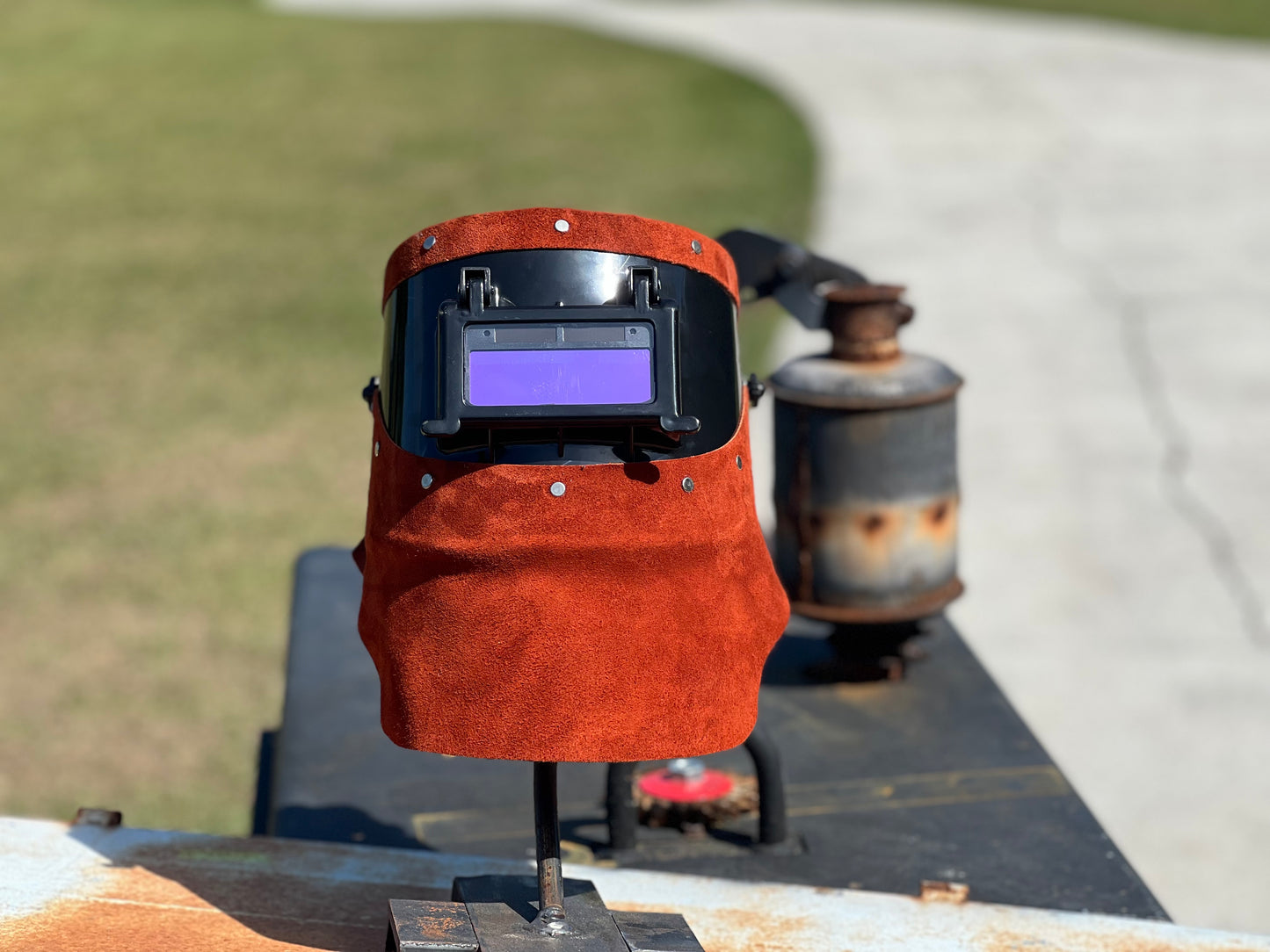 Rust chopped tiger hood