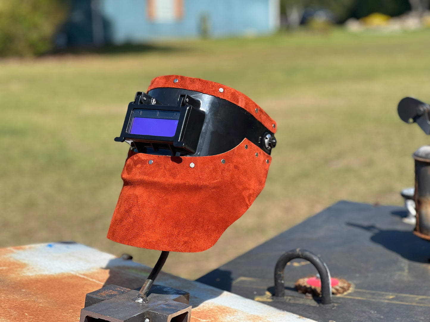 Rust chopped tiger hood