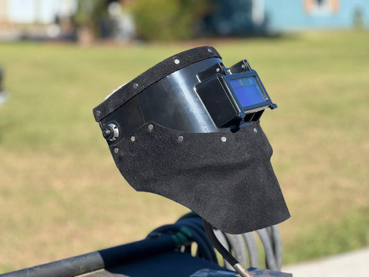 Black chopped tiger hood