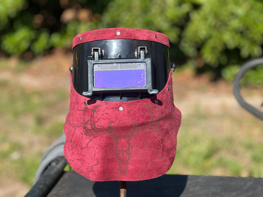 Maroon deer chopped tiger hood