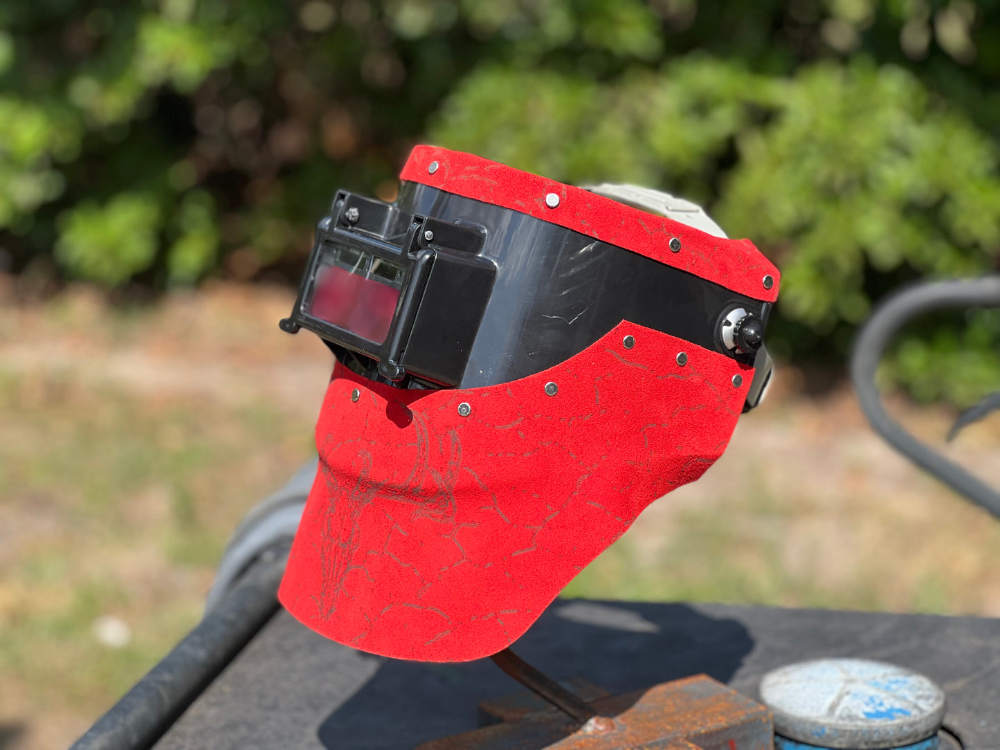 Red deer chopped tiger hood