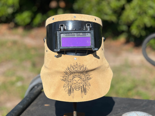 Tan Indian chopped tiger hood